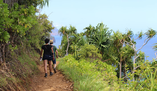 Hiking the Napali Coast is a great way to see the coastline up close. Photo by Janna Graber